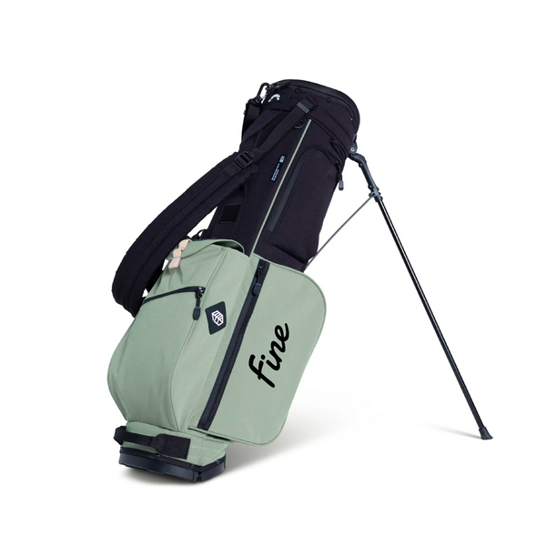 New Jones x Fine Rover Stand Bag - Black/Sage Leaf