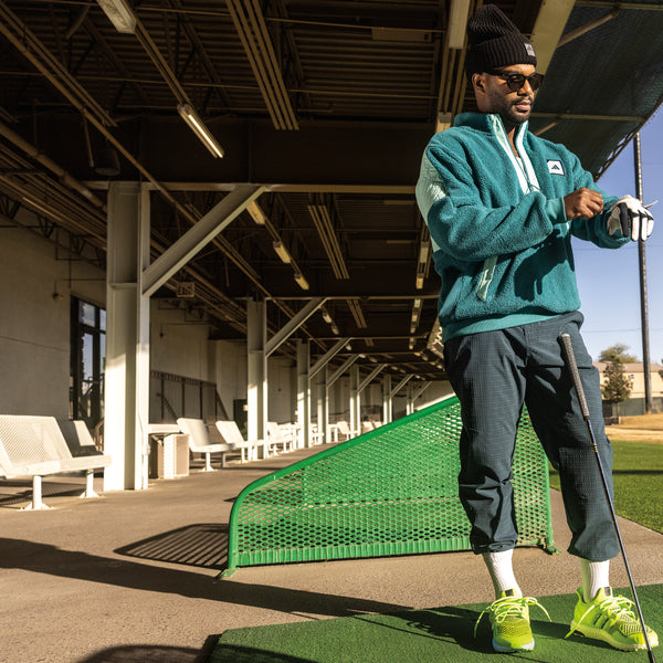 adidas Golf Adicross padded fleece 1/4 Zip Jacket - Arctic Fushion