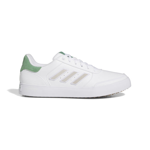 NEW adidas Retrocross 24 Spikeless Golf Shoes - White/Preloved Green