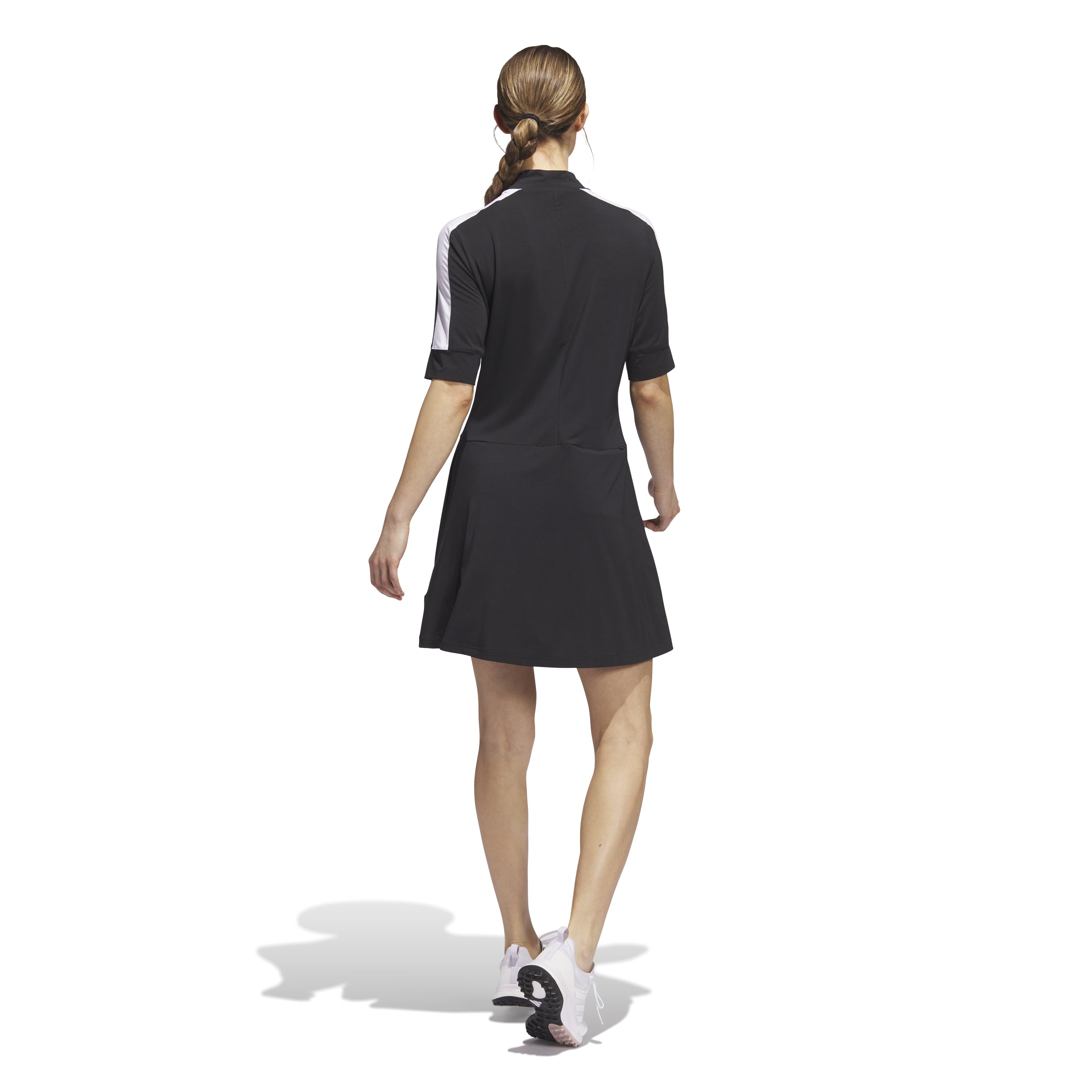 adidas golf dress black adidas Womens Beyond Loose Mock Golf Dress - JN8687 Black