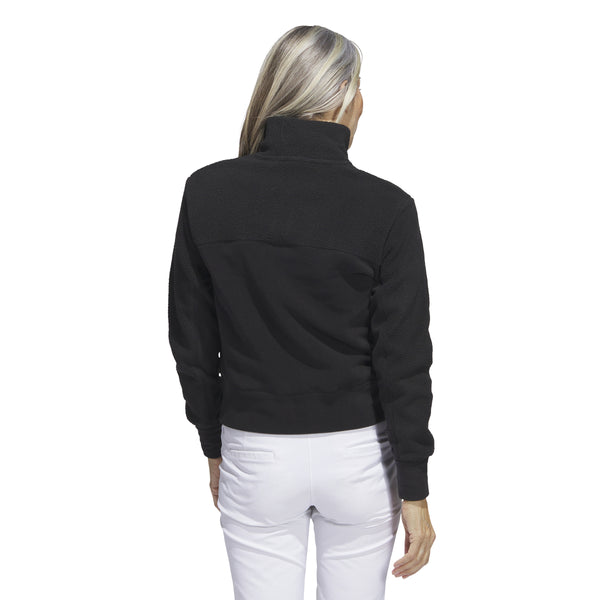 adidas Women's Full Zip Fleece Jacket - Black