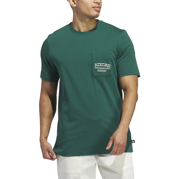 adidas Greenskeeper Graphic Pocket T-Shirt - Court Green