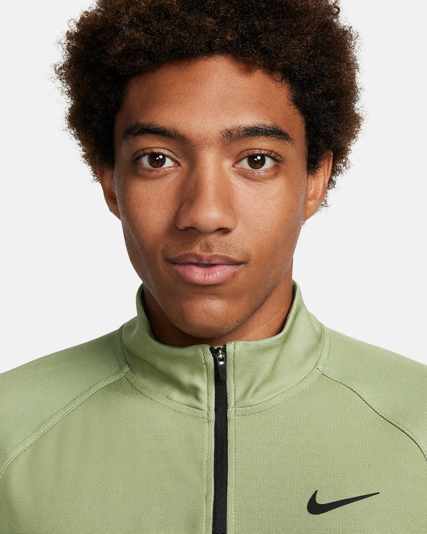 Nike Tour Men's Dri-FIT ADV 1/2-Zip Golf Top - Oil Green/Honeydew/Black