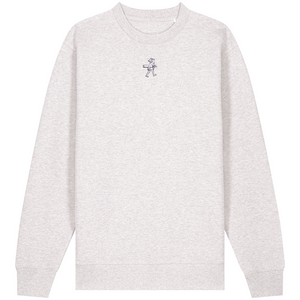 NEW Fine Golf - Block Work Looper Girl Crewneck Sweatshirt Cool Heather Grey