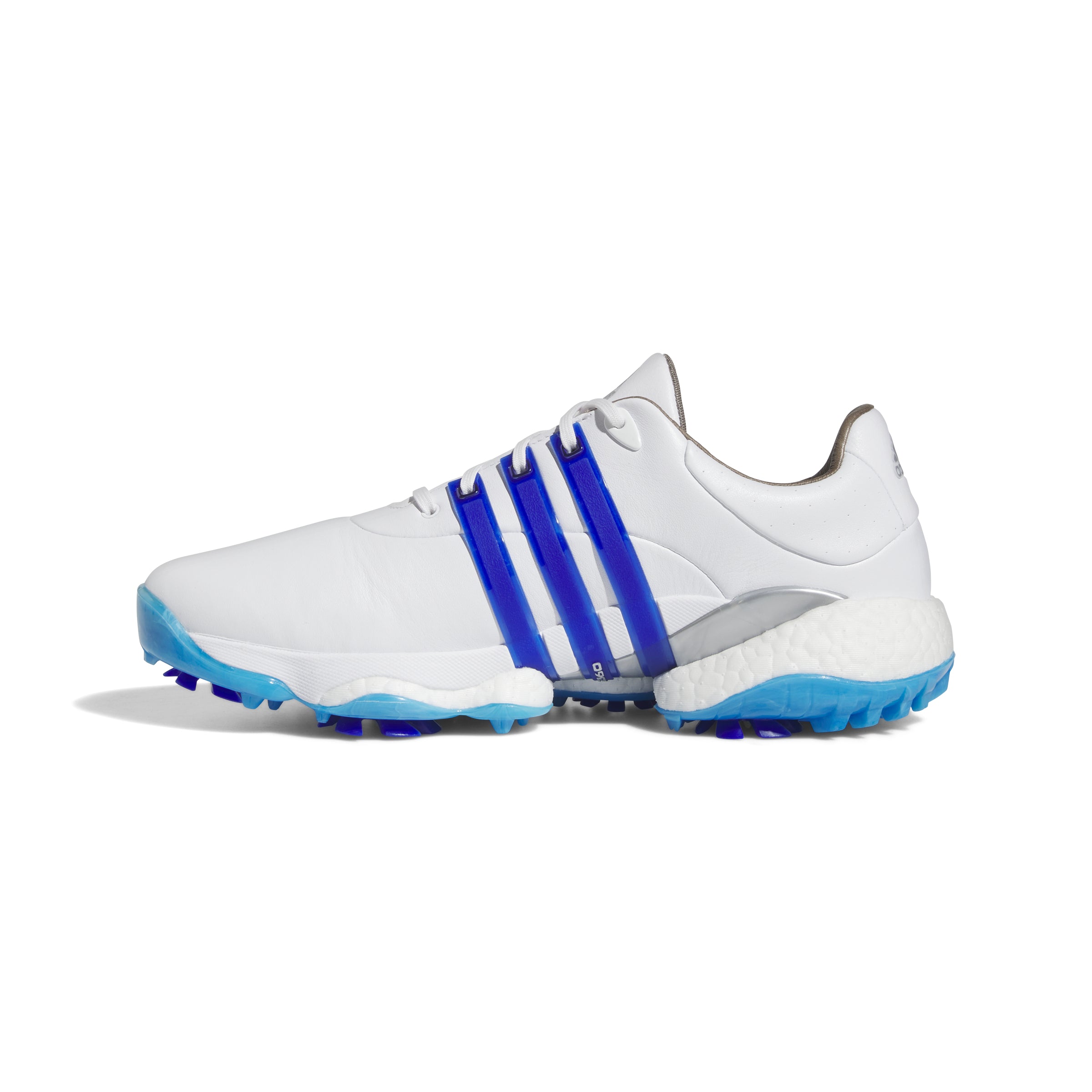 adidas Tour360 22 Golf Shoes Cloud White Lucid Blue Silver
