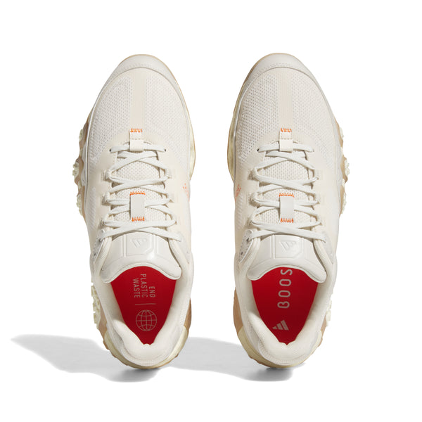 adidas Adicross Lo Golf Shoes - Wonder White/Aluminium/Impact Orange