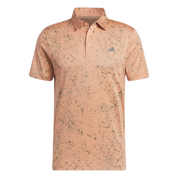 adidas Golf Shirt - Jacquard Polo - Coral Fusion SS23