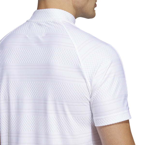 adidas Golf Shirt - adicross Mock Neck Polo - White SS23