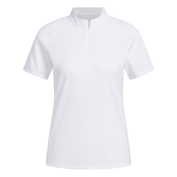 adidas Women's Textured Golf Polo Shirt - White