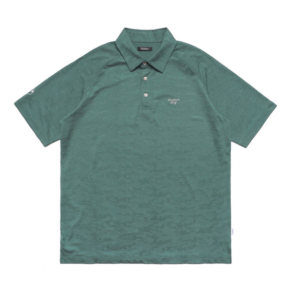 Malbon Golf Covert Polo - Heather Sage